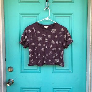 Wildflower crop top, can, French Pastry